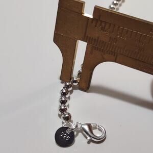 S925 Silver Pearl Necklace Bracelet 4mm Jewelry Set Sterling Christmas Birthday